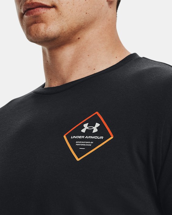 Men's UA Engineered Key Short Sleeve in Black image number 3